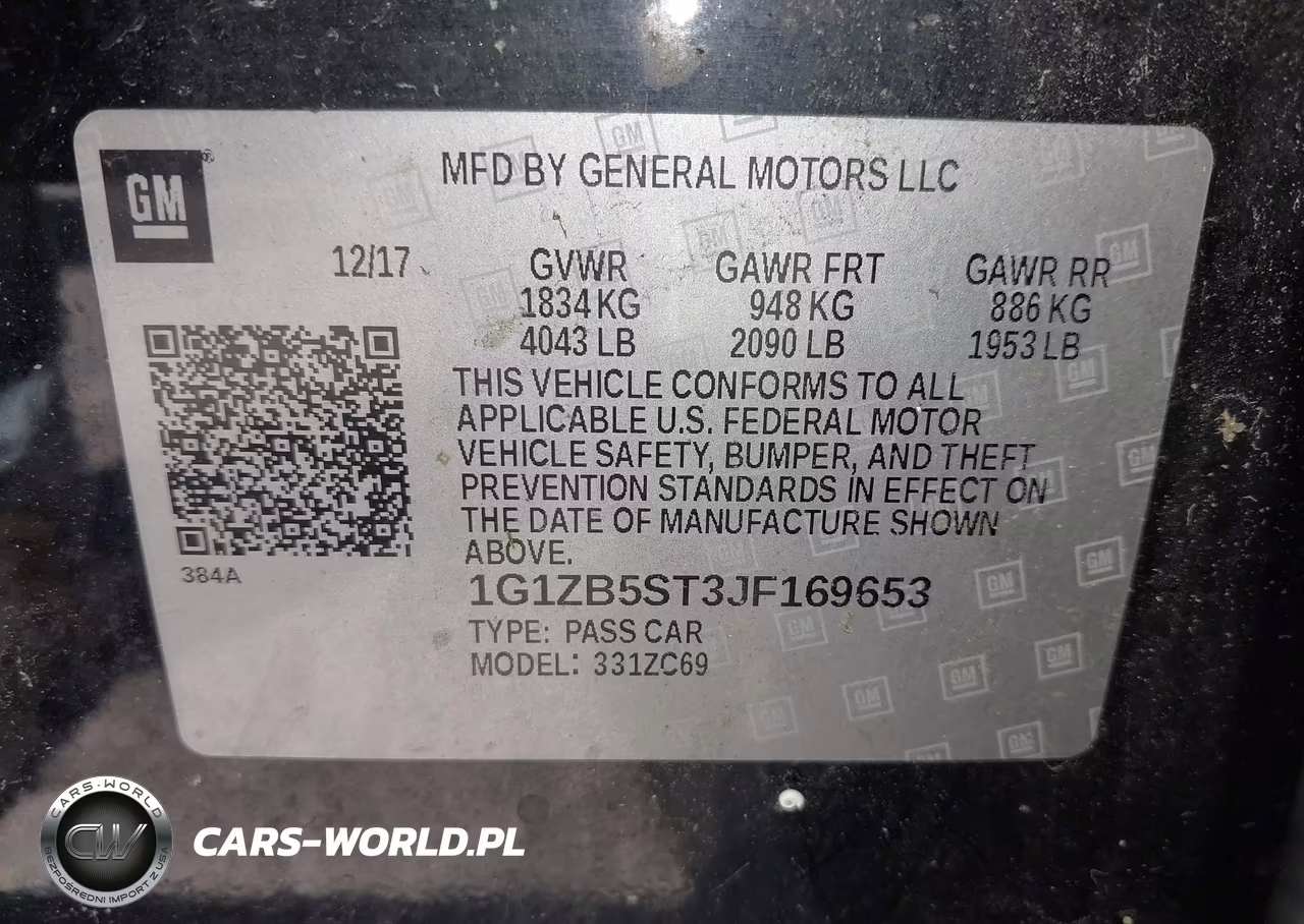 2018 Chevrolet Malibu 1Ls VIN:1G1ZB5ST3JF169653 - 9