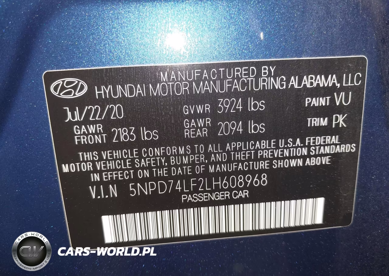 2020 Hyundai Elantra Se VIN:5NPD74LF2LH608968 - 9