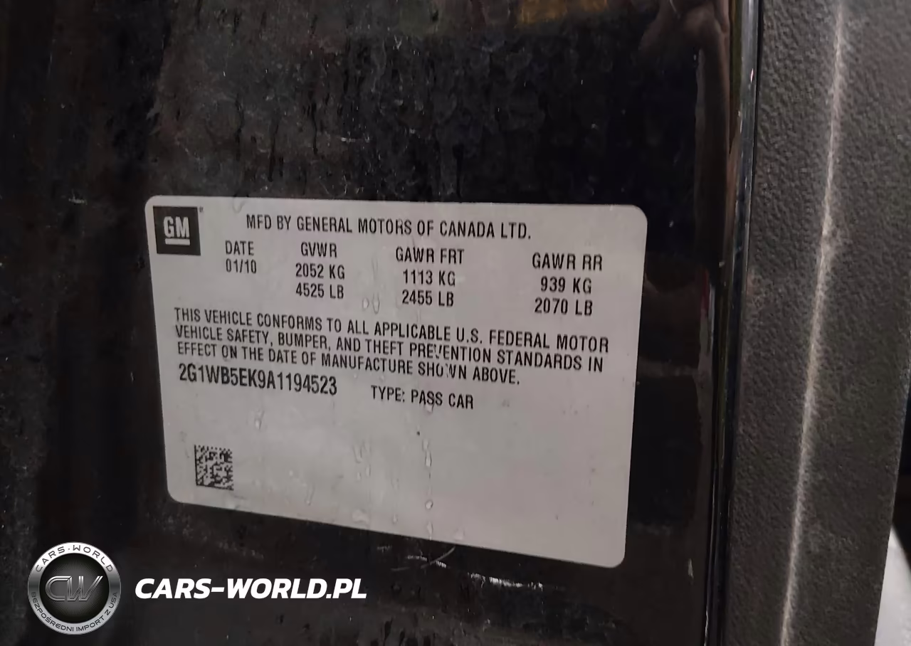 2010 Chevrolet Impala Lt VIN:2G1WB5EK9A1194523 - 9