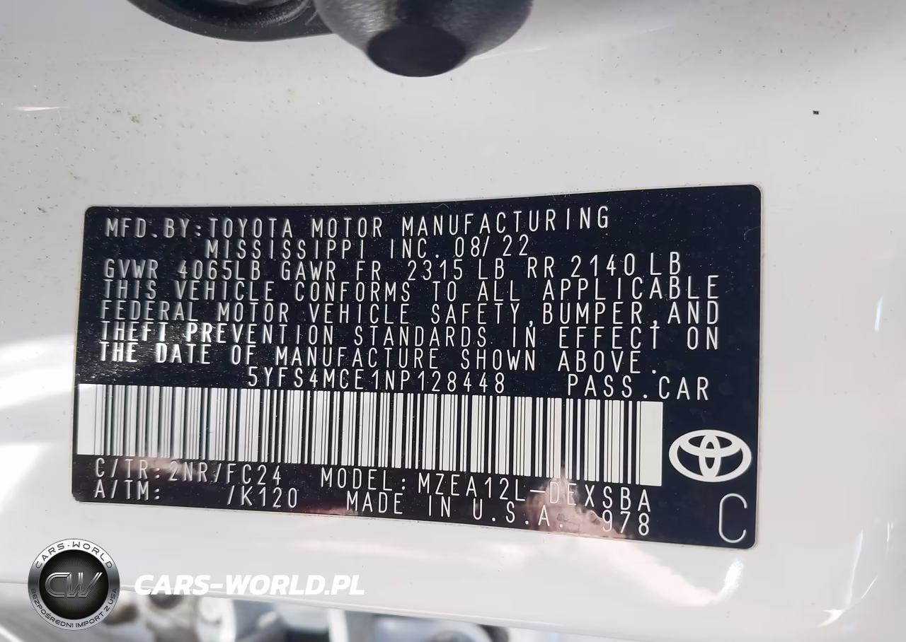 2022 Toyota Corolla Se Apex Edition VIN:5YFS4MCE1NP128448 - 9