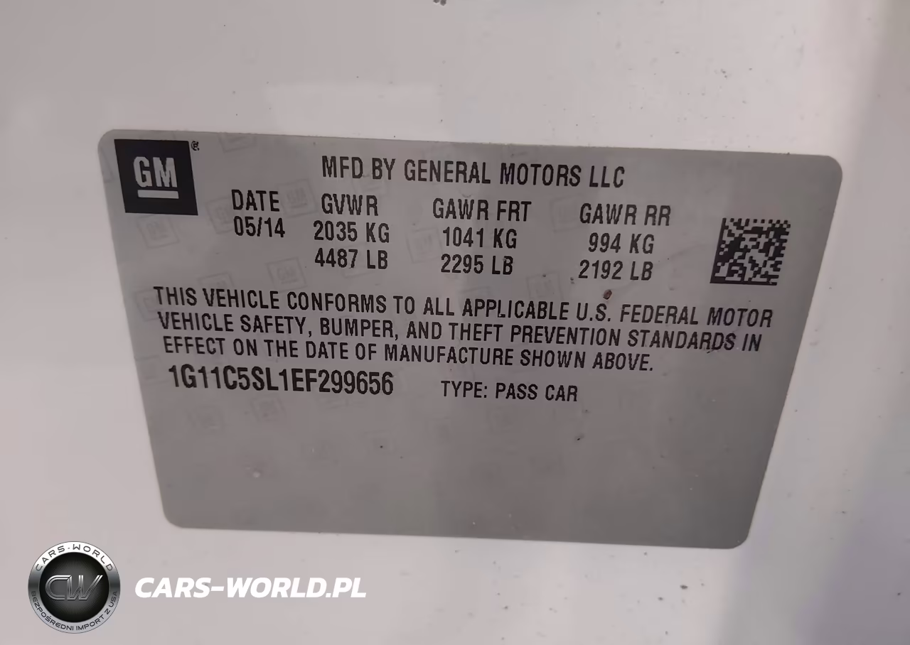 2014 Chevrolet Malibu 1Lt VIN:1G11C5SL1EF299656 - 9