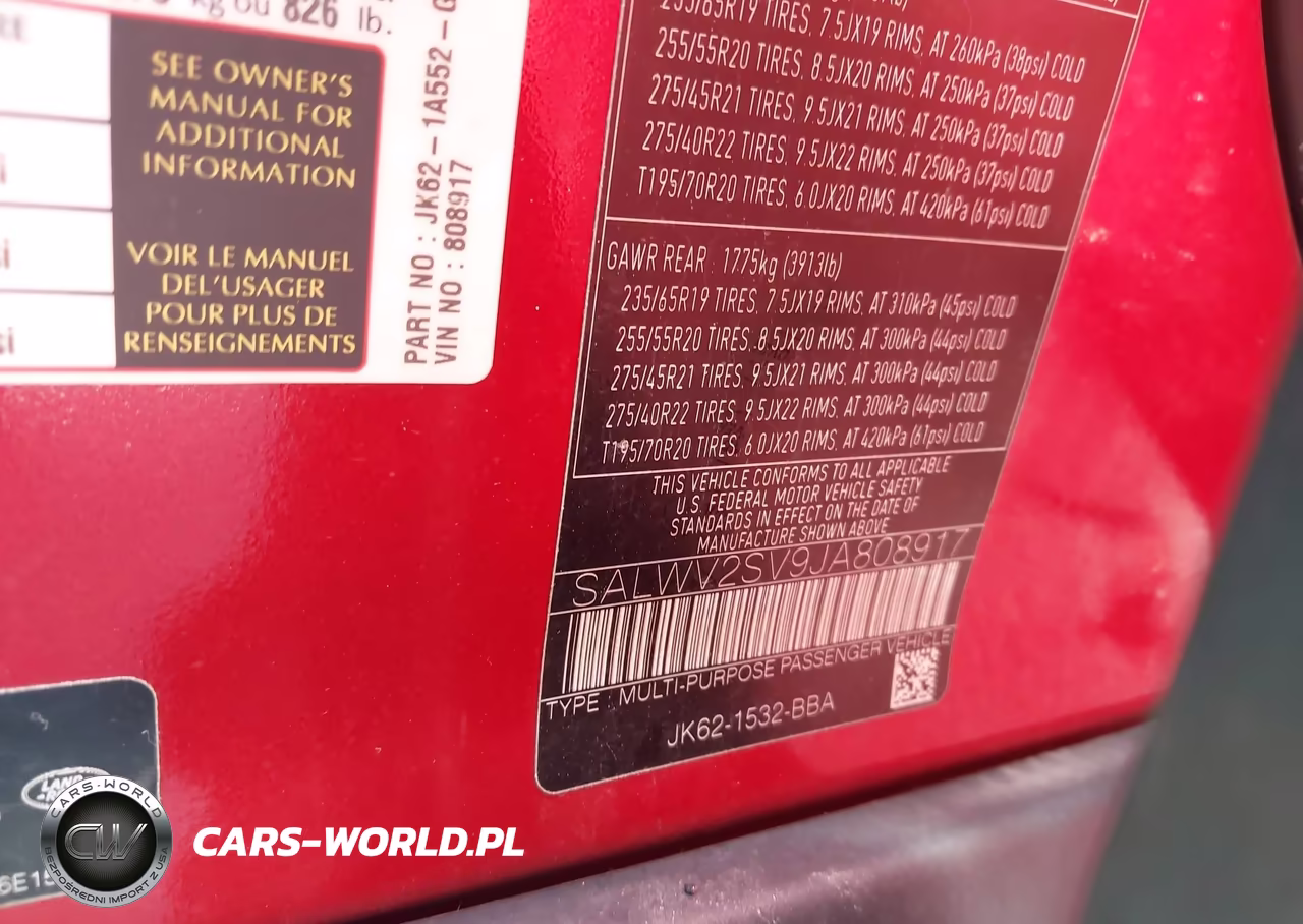 2018 Land Rover Range Rover Sport Hse Dynamic VIN:SALWV2SV9JA808917 - 9