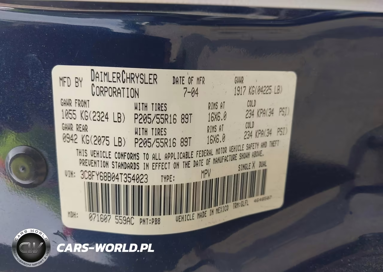 2004 Chrysler Pt Cruiser Limited VIN:3C8FY68B04T354023 - 9