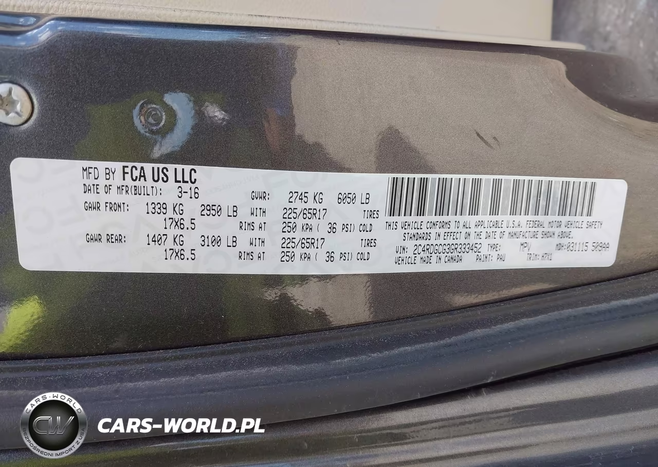 2016 Dodge Grand Caravan Sxt VIN:2C4RDGCG3GR333452 - 9