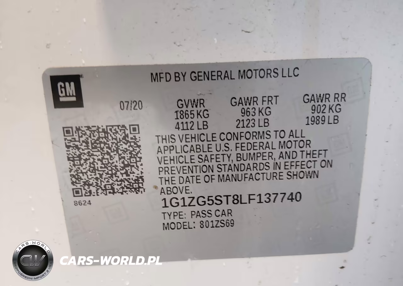 2020 Chevrolet Malibu Fwd Rs VIN:1G1ZG5ST8LF137740 - 9