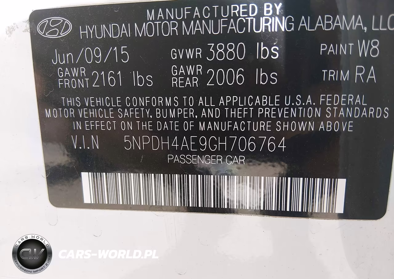 2016 Hyundai Elantra Se VIN:5NPDH4AE9GH706764 - 9