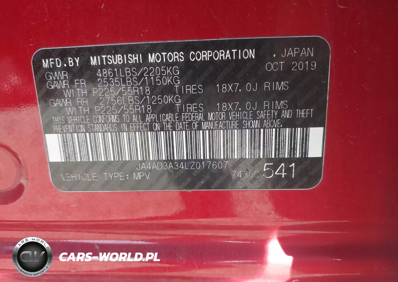 2020 Mitsubishi Outlander Le 2.4-Se 2.4-Sel 2.4-Sp 2.4 VIN:JA4AD3A34LZ017607 - 9