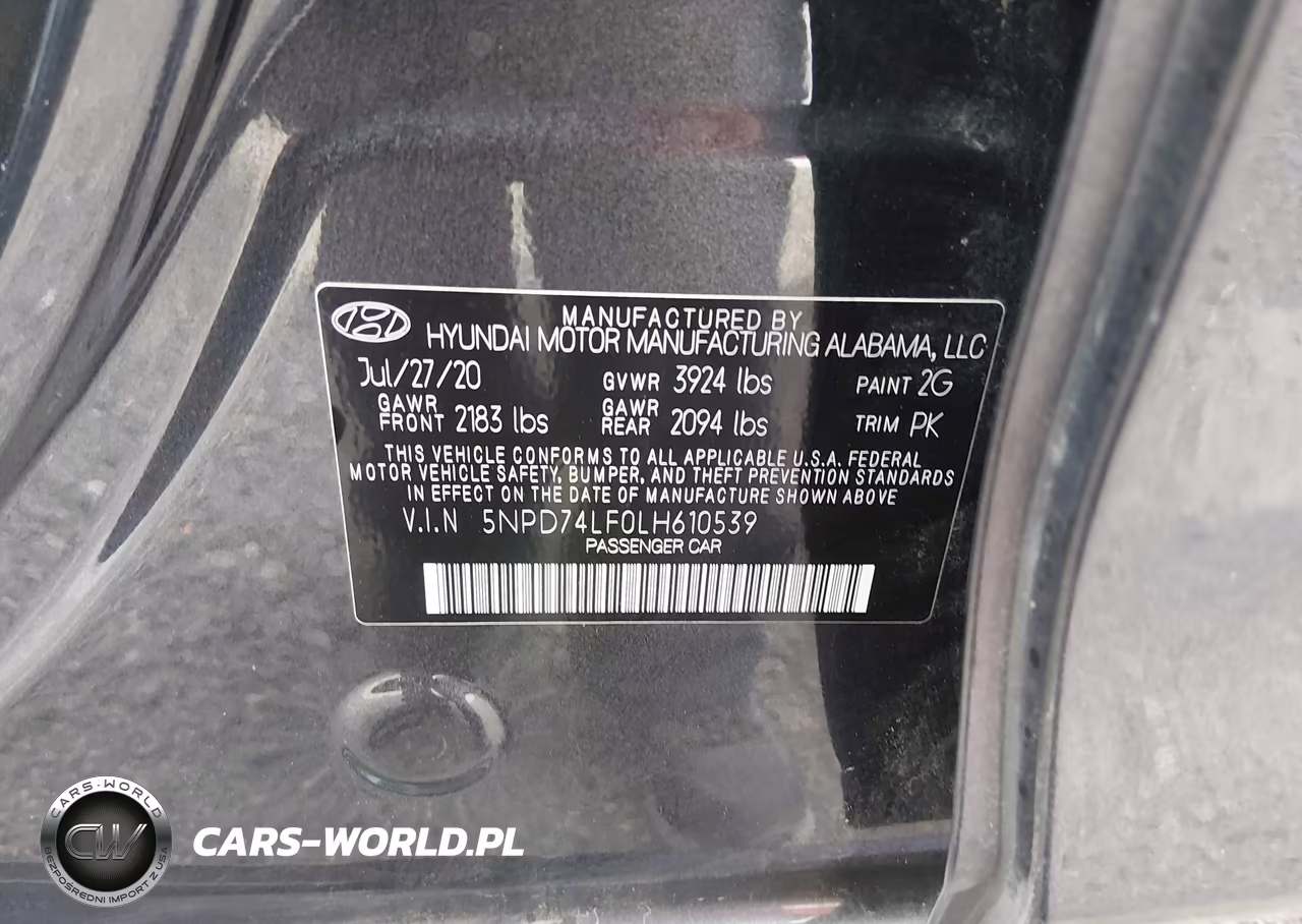 2020 Hyundai Elantra Se VIN:5NPD74LF0LH610539 - 9