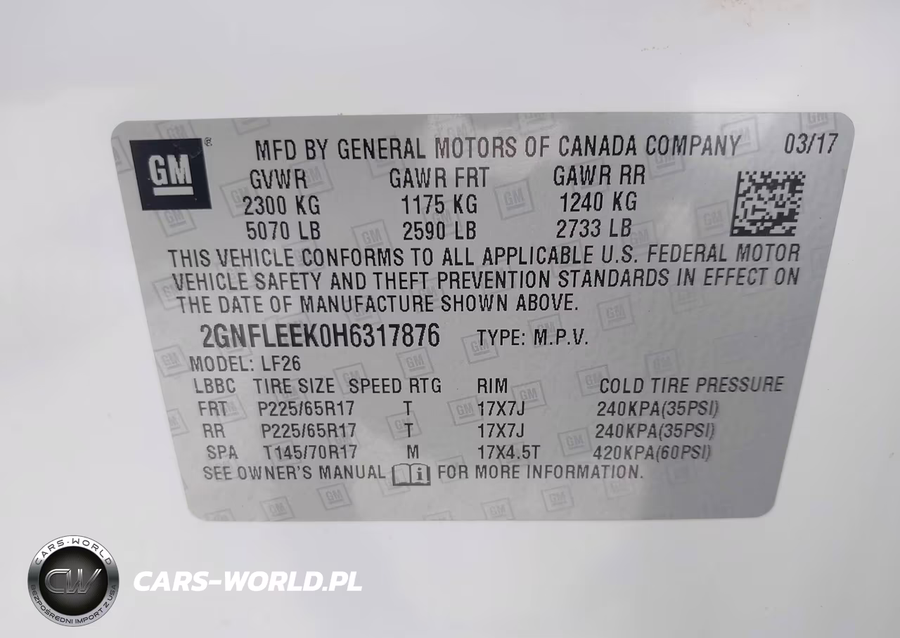 2017 Chevrolet Equinox Ls VIN:2GNFLEEK0H6317876 - 9