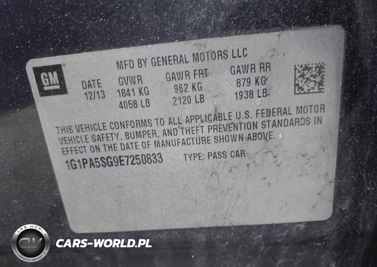 2014 Chevrolet Cruze Ls Auto VIN:1G1PA5SG9E7250833 - 9