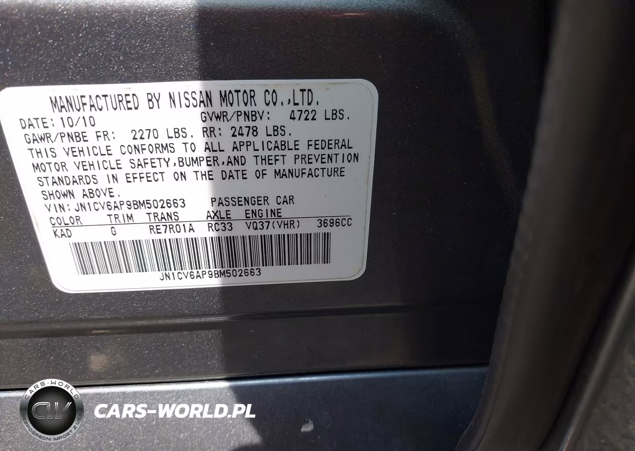 2011 Infiniti G37 Journey VIN:JN1CV6AP9BM502663 - 9