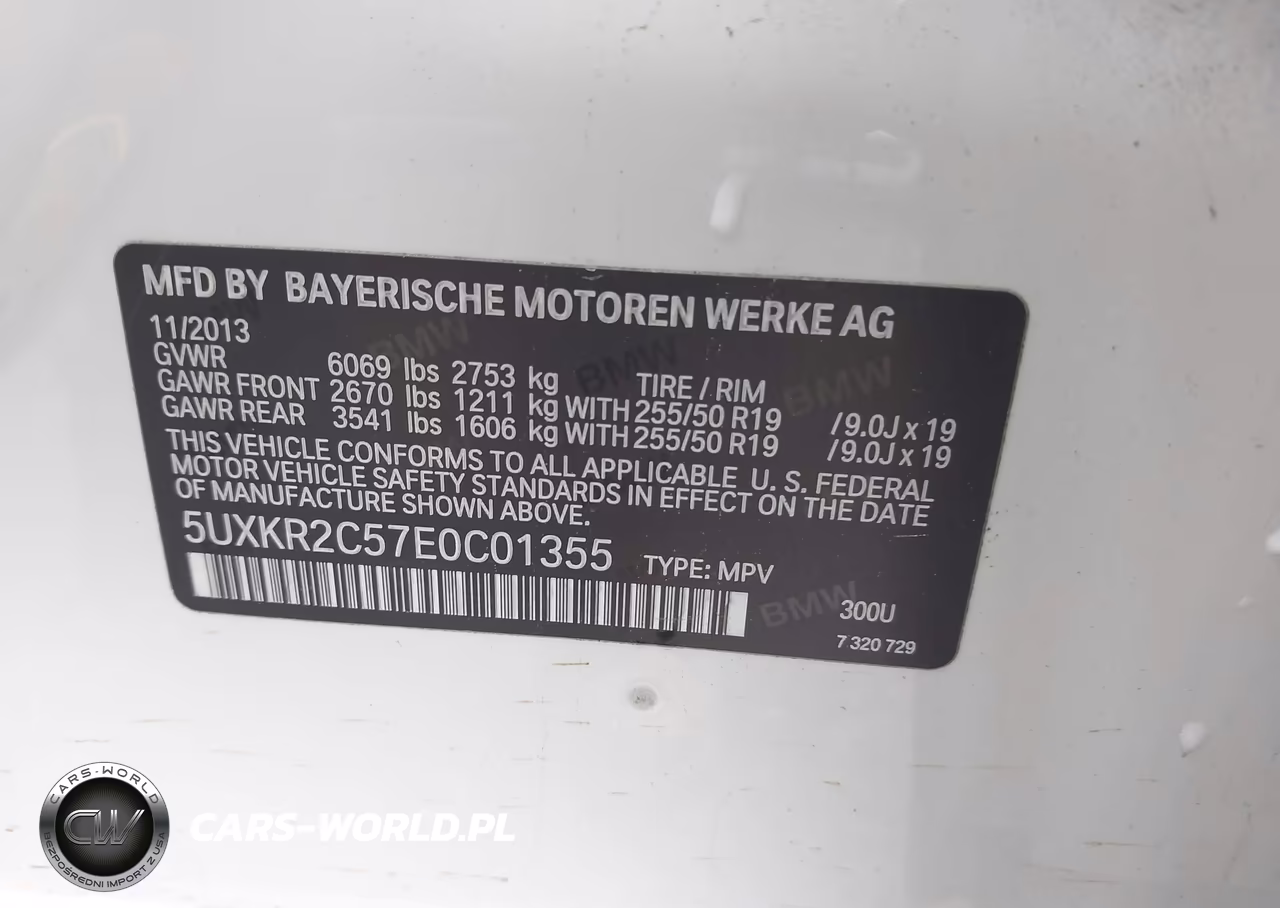 2014 BMW X5 Sdrive35I VIN:5UXKR2C57E0C01355 - 9