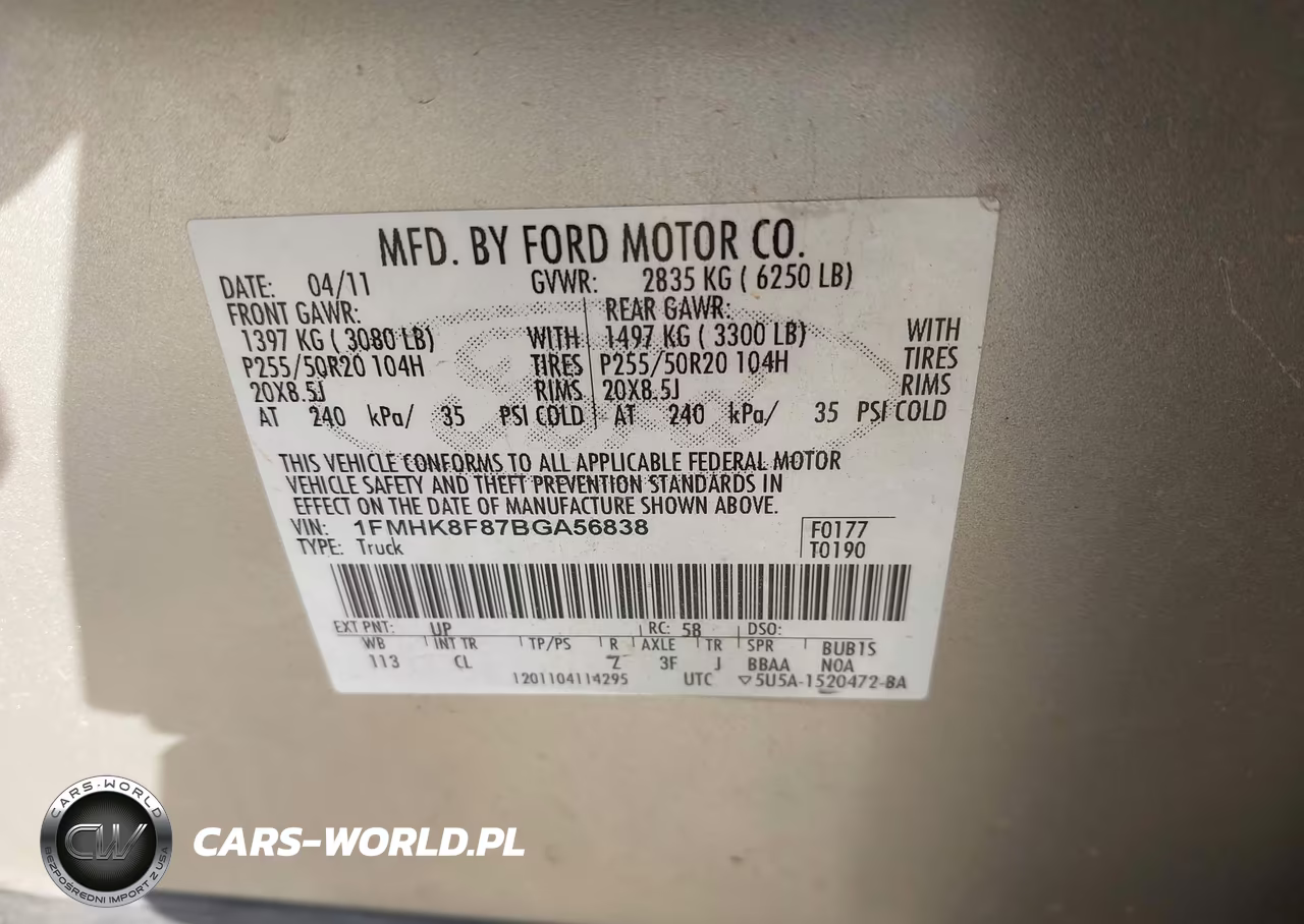 2011 Ford Explorer Limited VIN:1FMHK8F87BGA56838 - 9