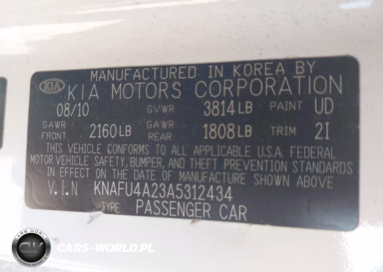 2010 Kia Forte Ex VIN:KNAFU4A23A5312434 - 9