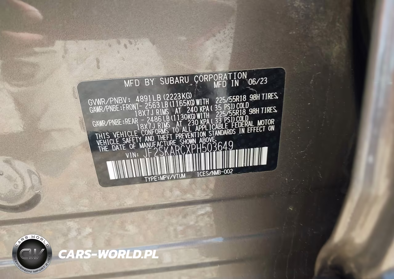 2023 Subaru Forester Touring VIN:JF2SKARCXPH503649 - 9