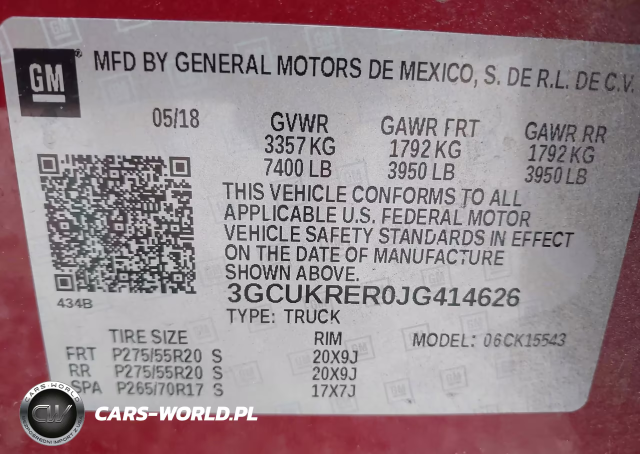2018 Chevrolet Silverado 1500 1Lt VIN:3GCUKRER0JG414626 - 9