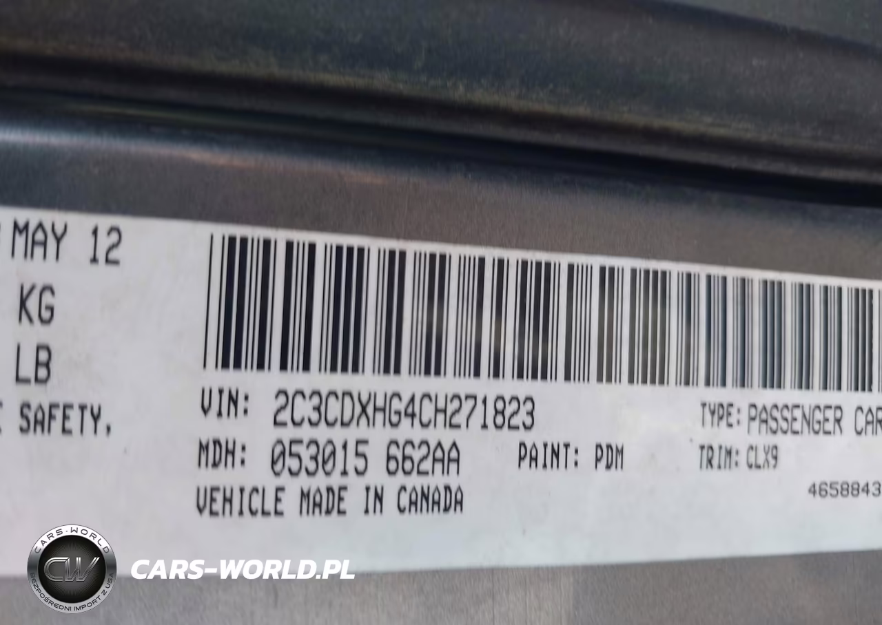 2012 Dodge Charger Sxt VIN:2C3CDXHG4CH271823 - 9