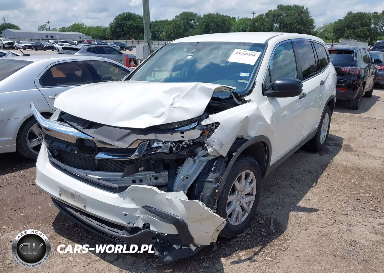 2019 Honda Pilot Lx VIN:5FNYF6H15KB053184 - 2