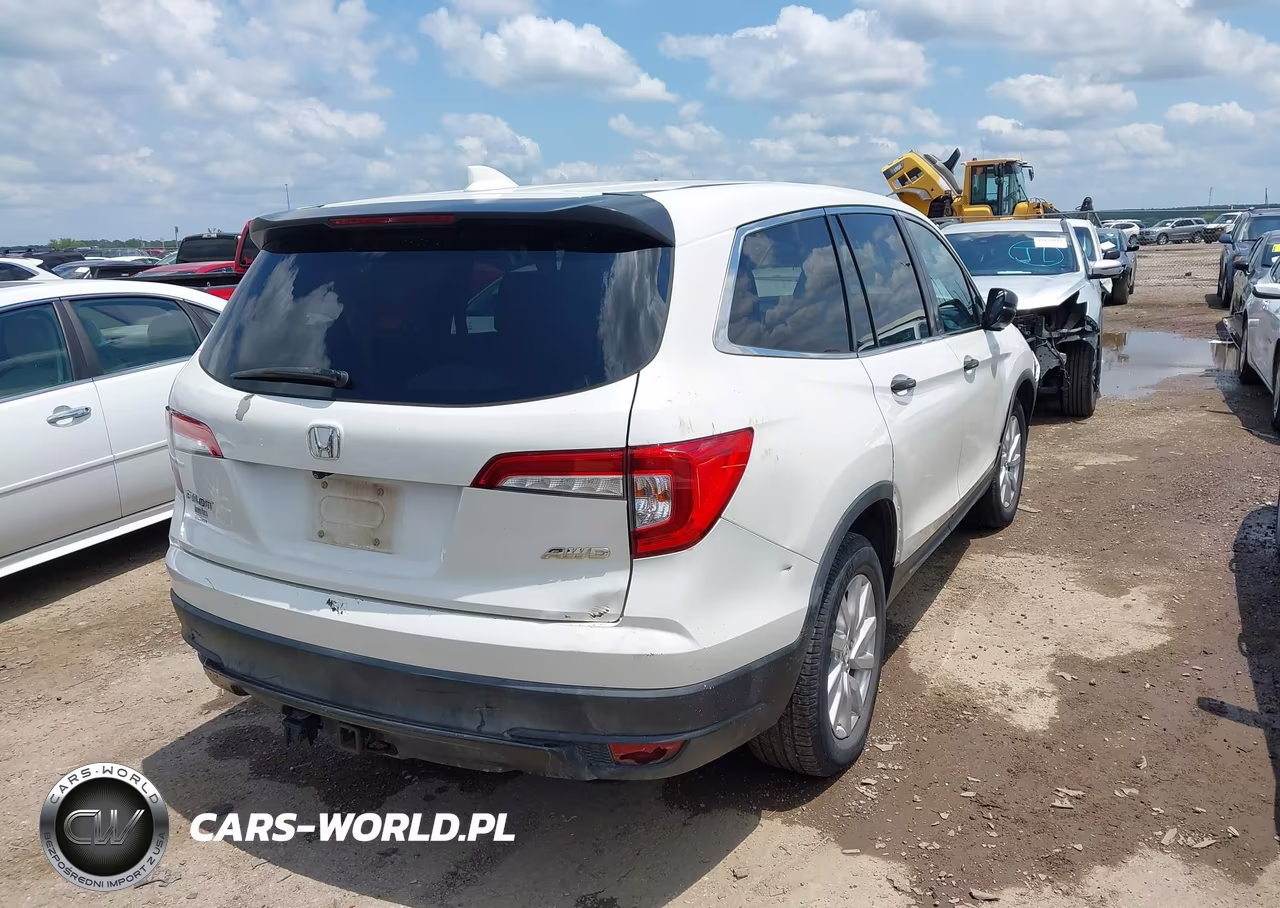 2019 Honda Pilot Lx VIN:5FNYF6H15KB053184 - 4