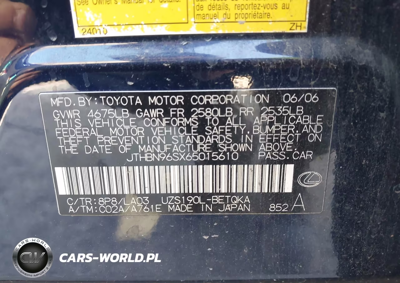 2006 Lexus Gs 430 VIN:JTHBN96SX65015610 - 9