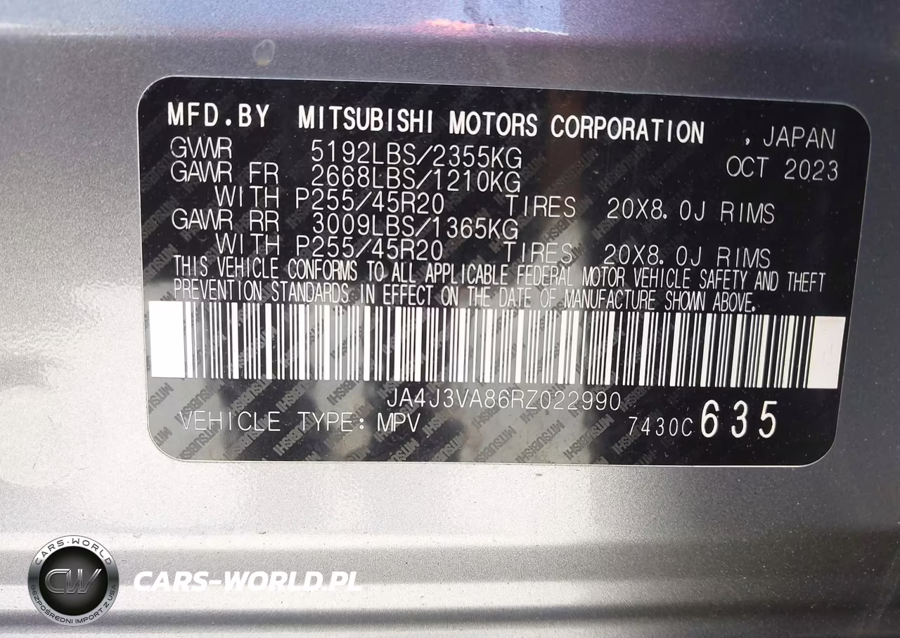 2024 Mitsubishi Outlander Se 2.5 2Wd VIN:JA4J3VA86RZ022990 - 9