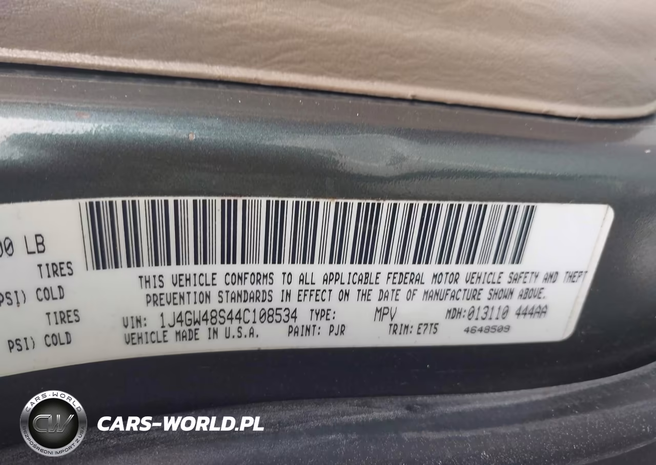 2004 Jeep Grand Cherokee Laredo VIN:1J4GW48S44C108534 - 9