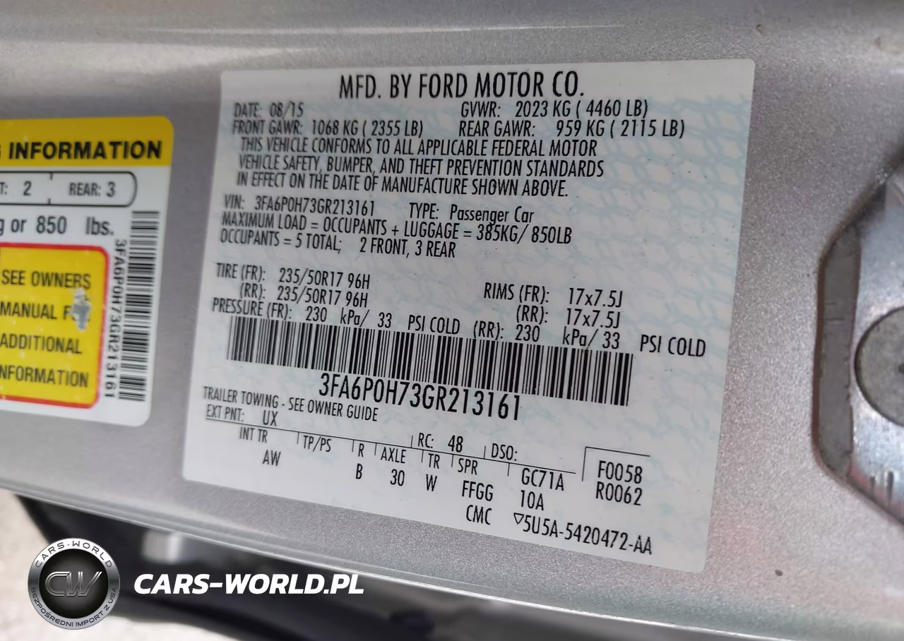 2016 Ford Fusion Se VIN:3FA6P0H73GR213161 - 9
