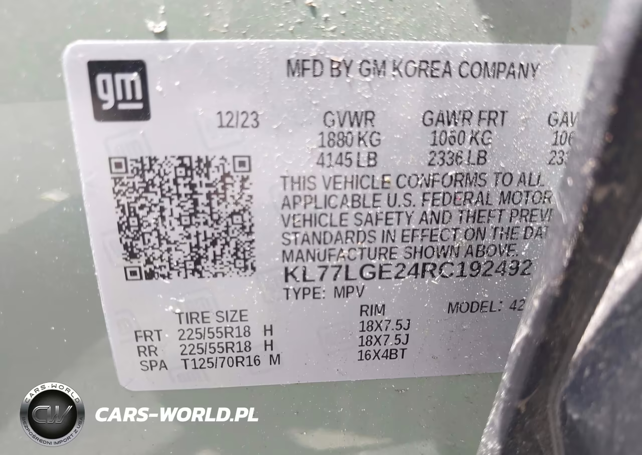 2024 Chevrolet Trax Fwd 1Rs VIN:KL77LGE24RC192492 - 9
