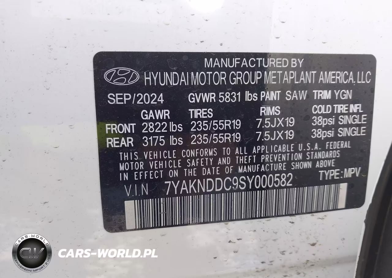 2025 Hyundai Ioniq 5 Sel VIN:7YAKNDDC9SY000582 - 9