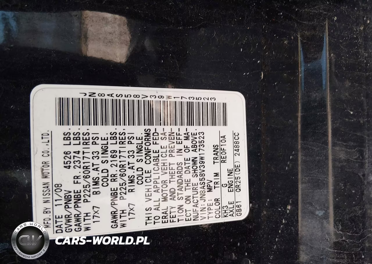 2009 Nissan Rogue Sl VIN:JN8AS58V39W173523 - 9