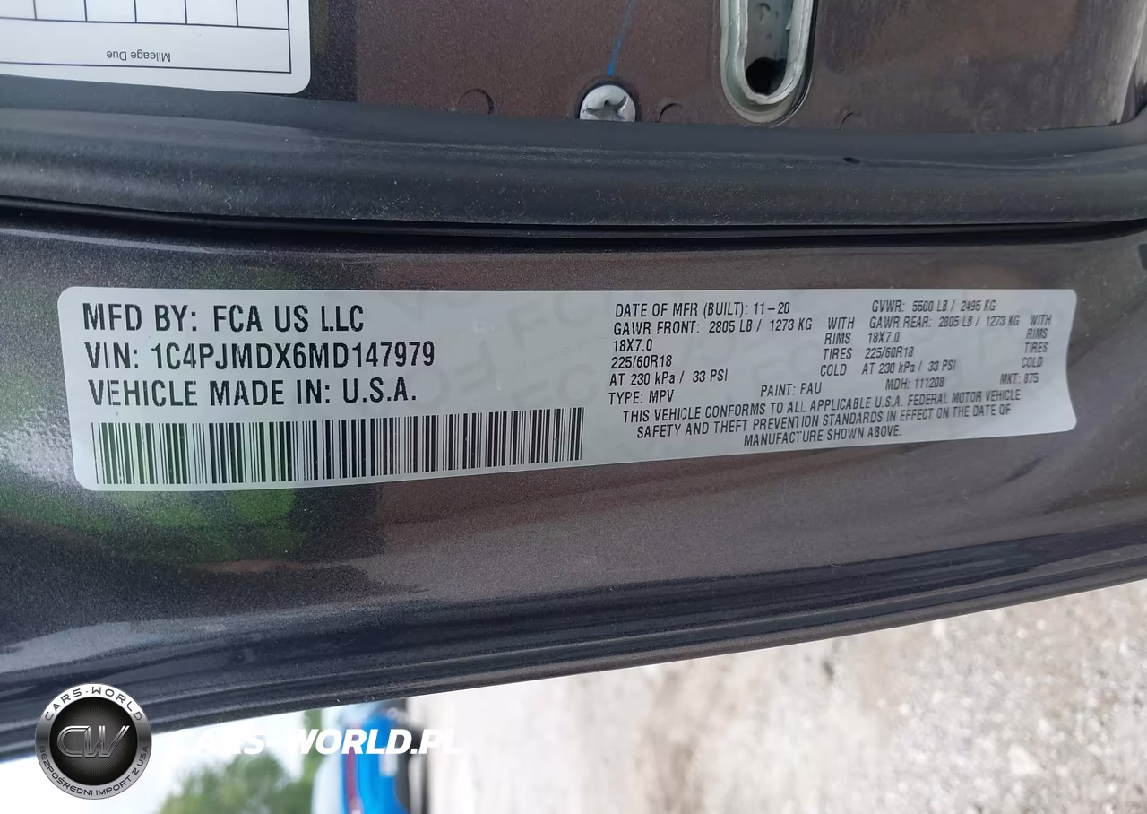 2021 Jeep Cherokee Limited 4X4 VIN:1C4PJMDX6MD147979 - 9
