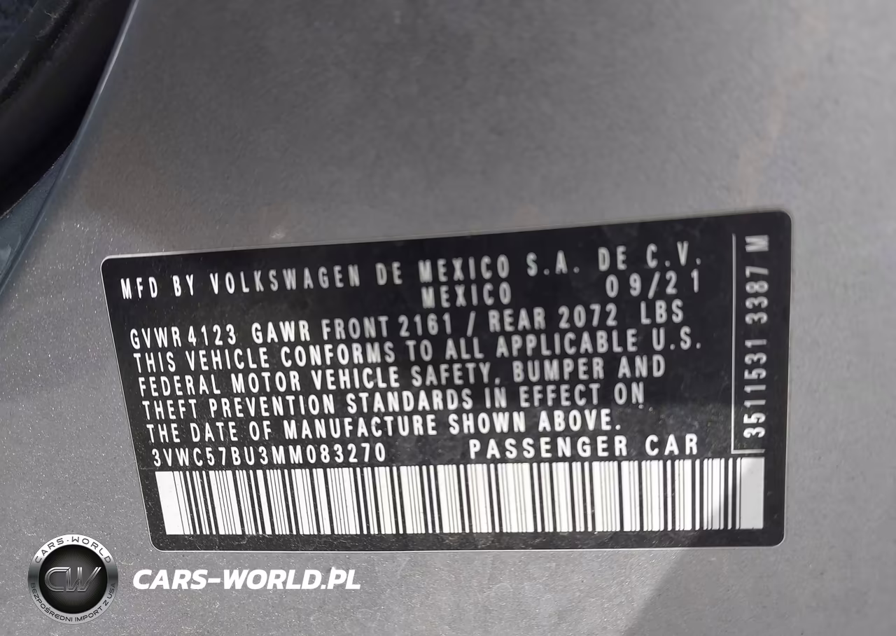 2021 Volkswagen Jetta 1.4T R-Line-1.4T S-1.4T Se VIN:3VWC57BU3MM083270 - 9