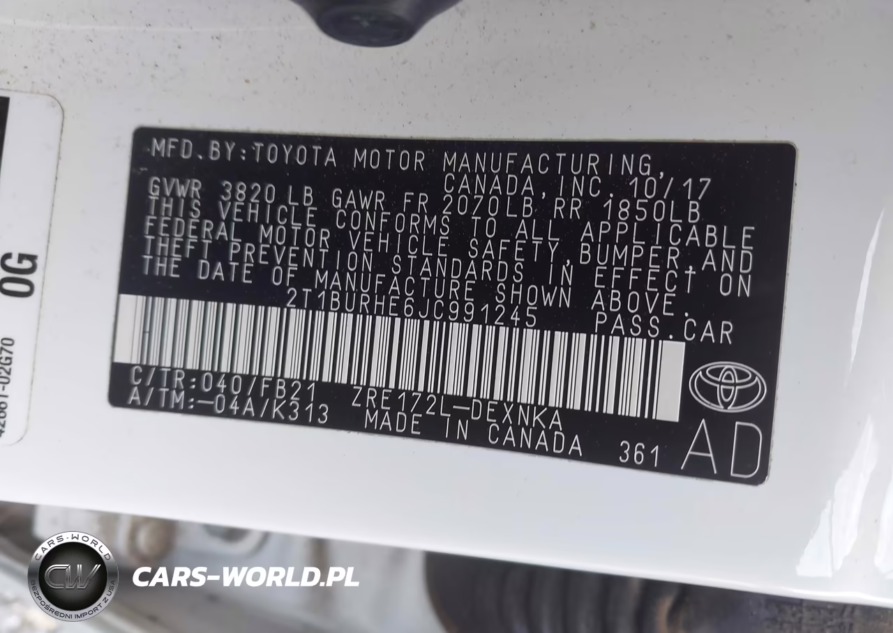 2018 Toyota Corolla Le VIN:2T1BURHE6JC991245 - 9