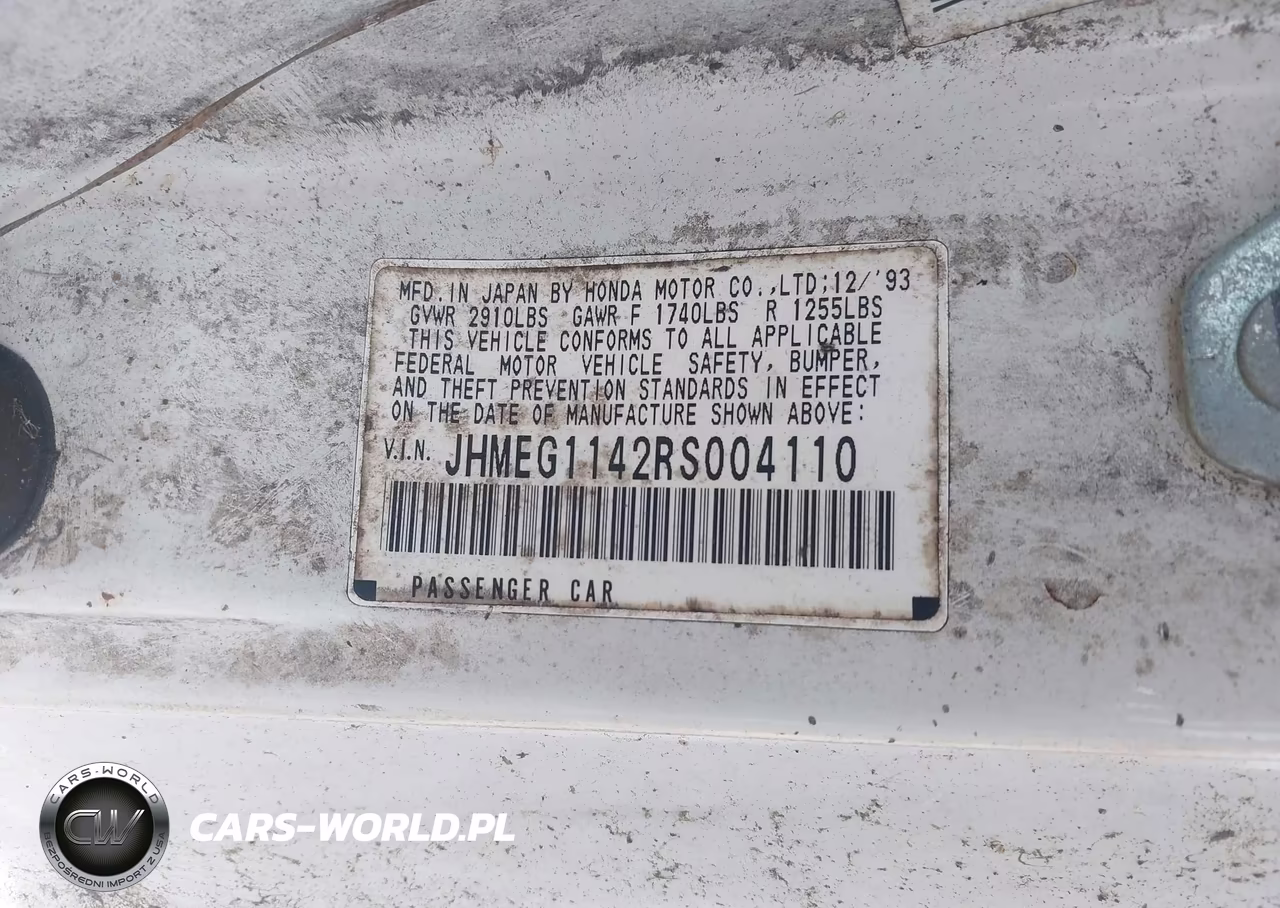1994 Honda Civic Del Sol S VIN:JHMEG1142RS004110 - 9