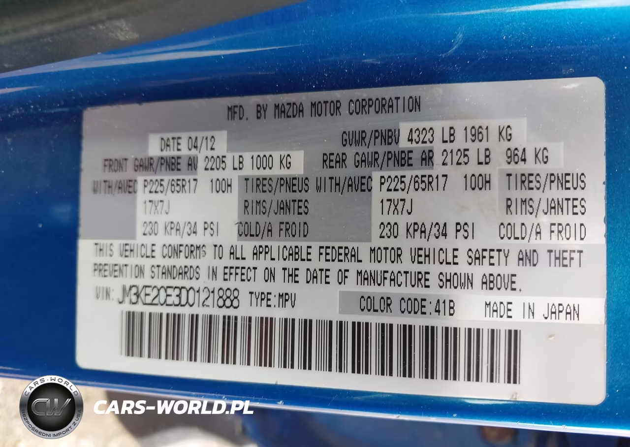 2013 Mazda Cx-5 Touring VIN:JM3KE2CE3D0121888 - 9