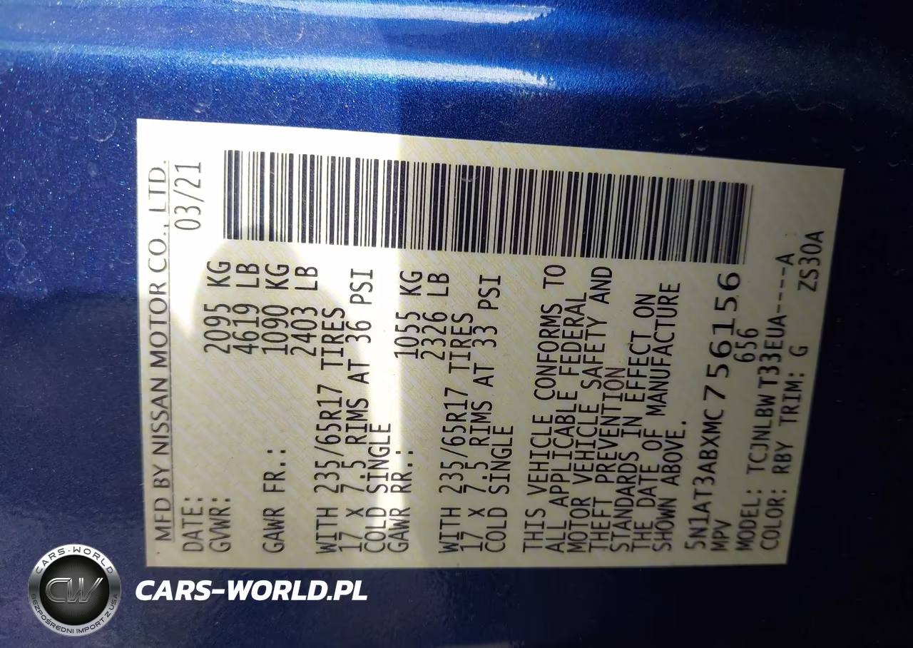 2021 Nissan Rogue S Intelligent Awd VIN:5N1AT3ABXMC756156 - 9