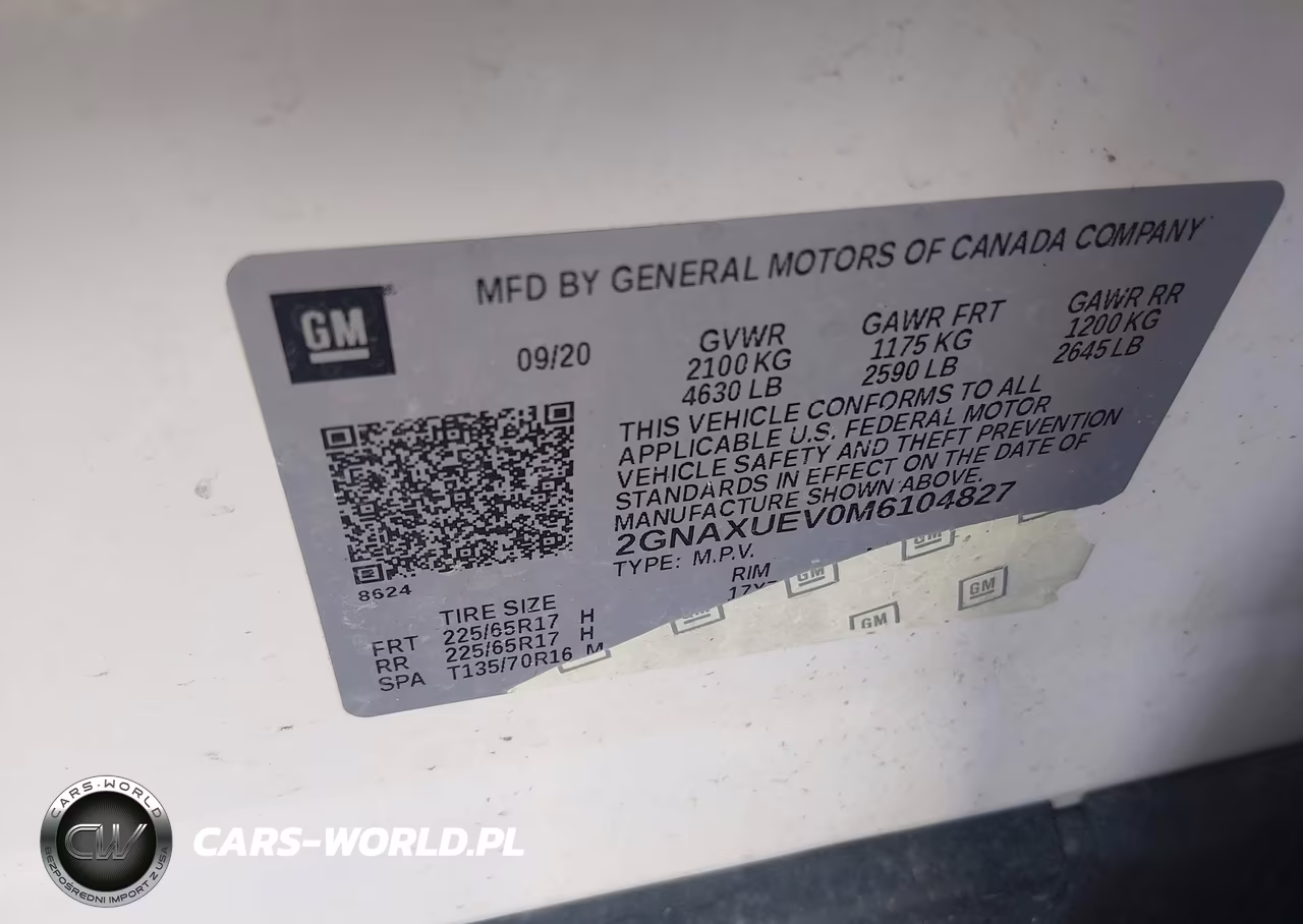 2021 Chevrolet Equinox Awd Lt VIN:2GNAXUEV0M6104827 - 9