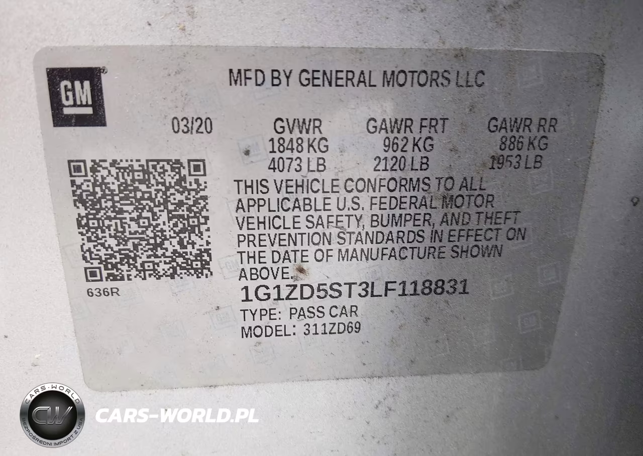 2020 Chevrolet Malibu Fwd Lt VIN:1G1ZD5ST3LF118831 - 9
