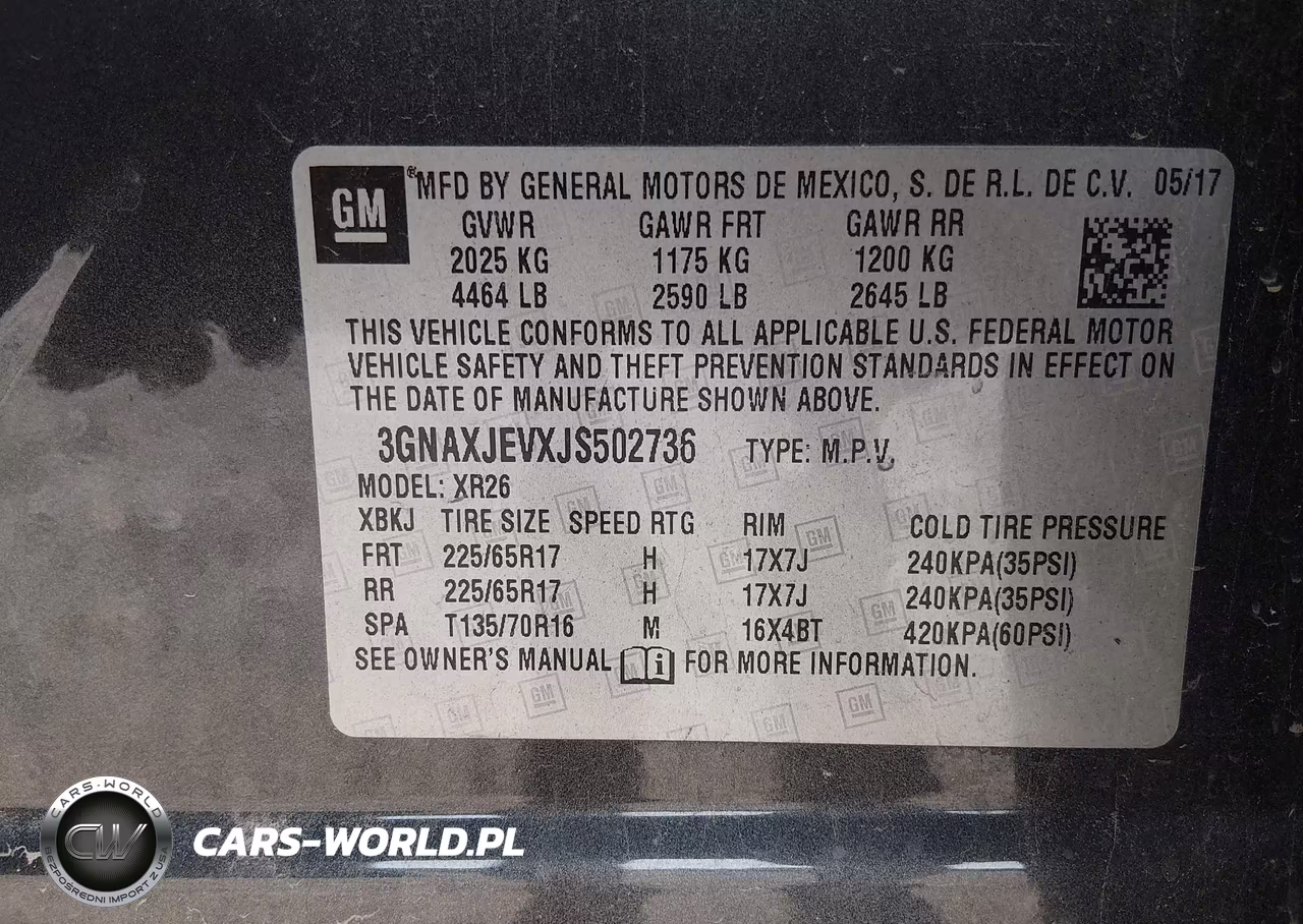 2018 Chevrolet Equinox Lt VIN:3GNAXJEVXJS502736 - 9