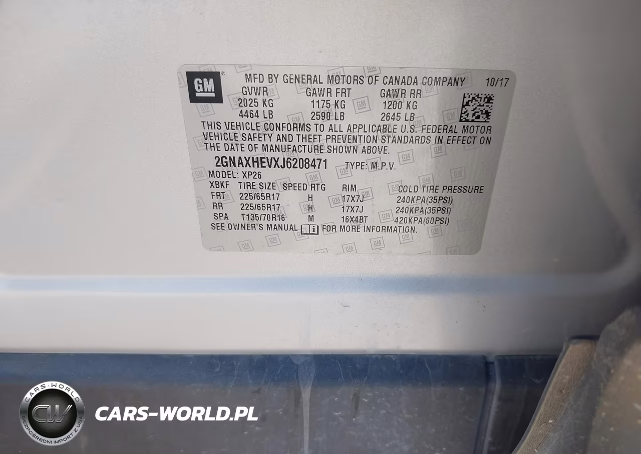 2018 Chevrolet Equinox Ls VIN:2GNAXHEVXJ6208471 - 9