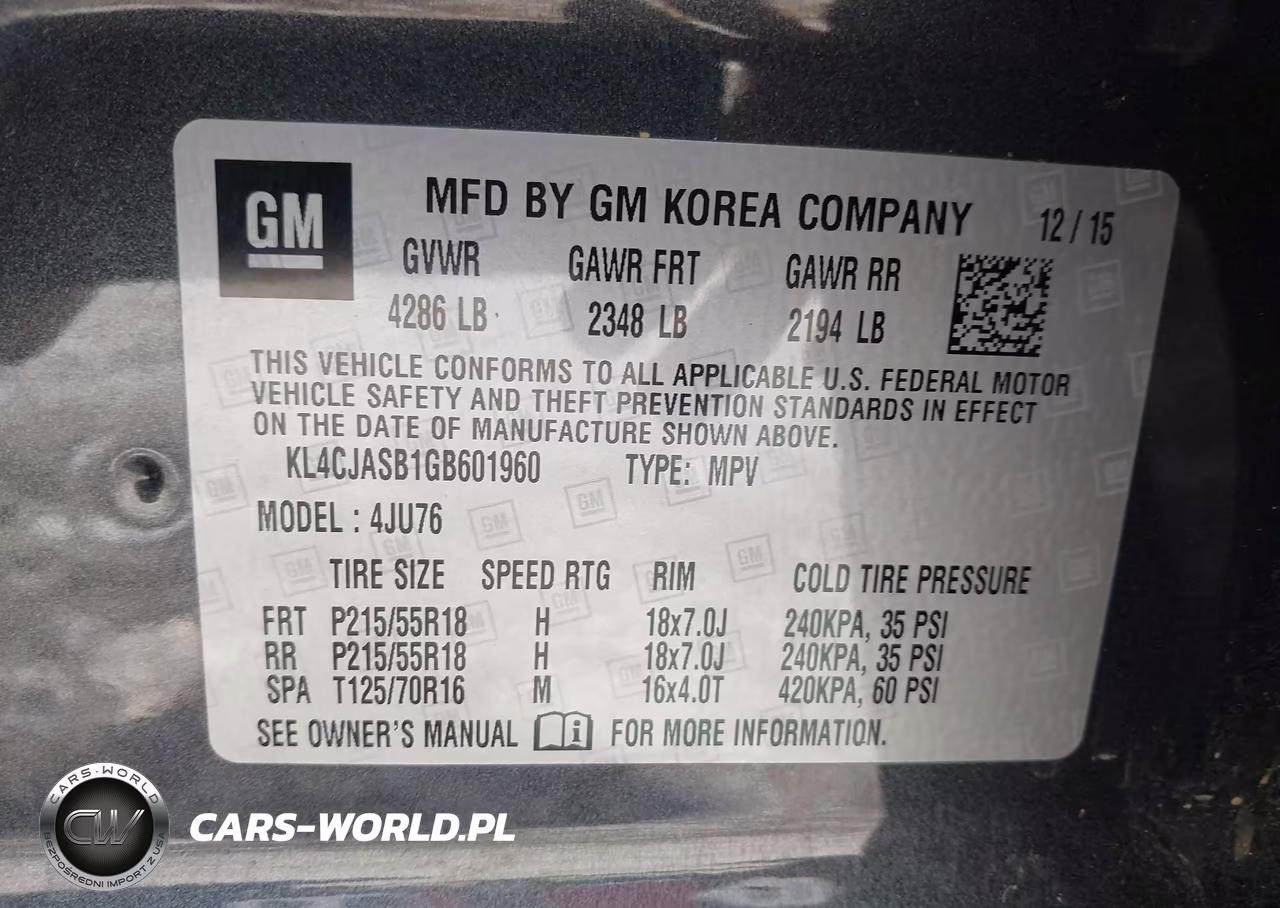 2016 Buick Encore VIN:KL4CJASB1GB601960 - 9