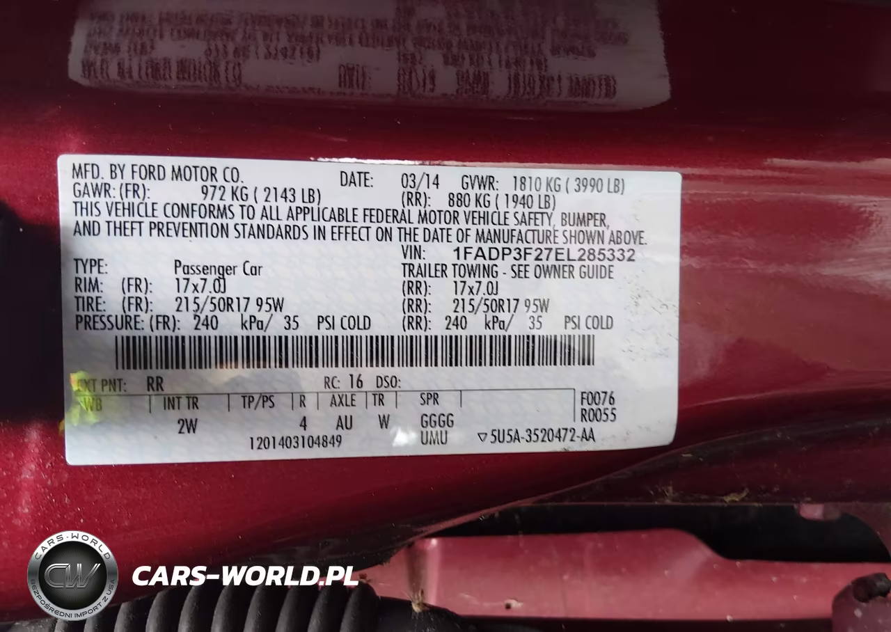 2014 Ford Focus Se VIN:1FADP3F27EL285332 - 9