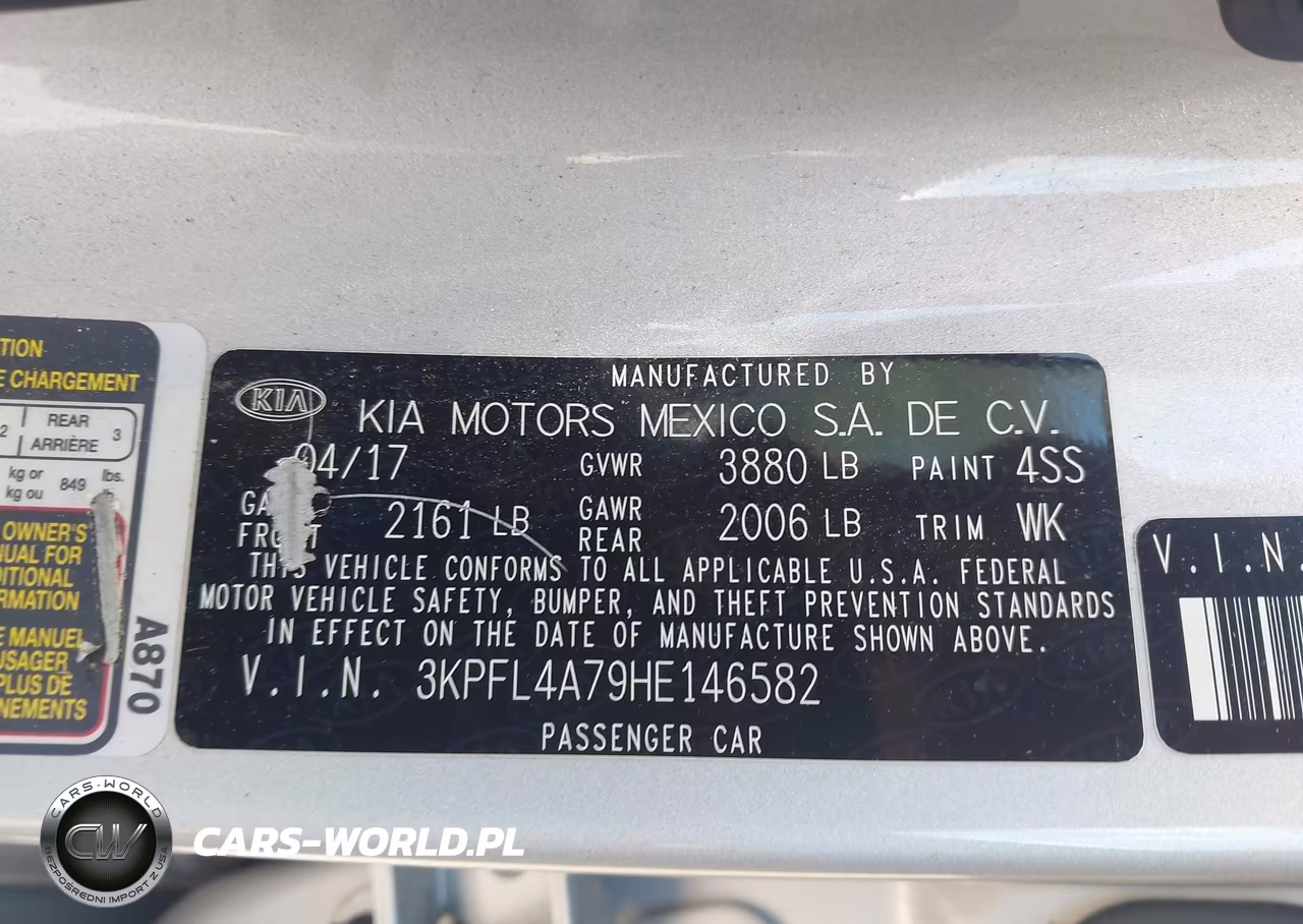 2017 Kia Forte Lx VIN:3KPFL4A79HE146582 - 9