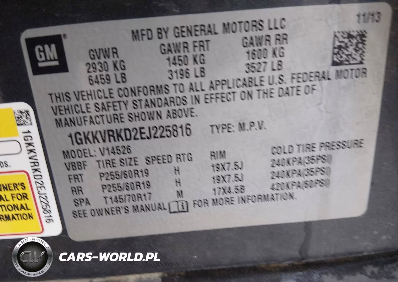 2014 GMC Acadia Slt-1 VIN:1GKKVRKD2EJ225816 - 9