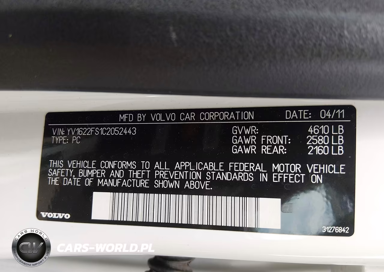 2012 Volvo S60 T5 VIN:YV1622FS1C2052443 - 9