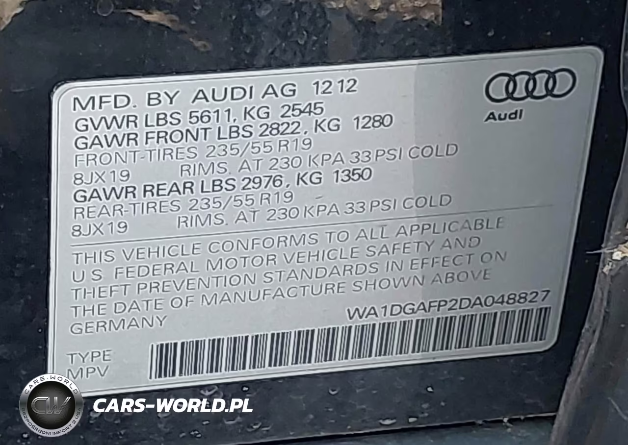 2013 Audi Q5 3.0T Premium Plus VIN:WA1DGAFP2DA048827 - 9