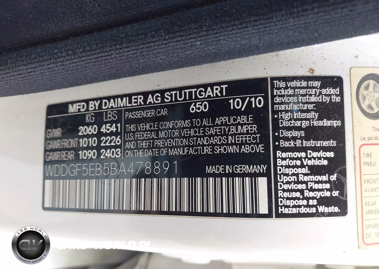 2011 Mercedes-Benz C 300 Luxury-Sport VIN:WDDGF5EB5BA478891 - 9