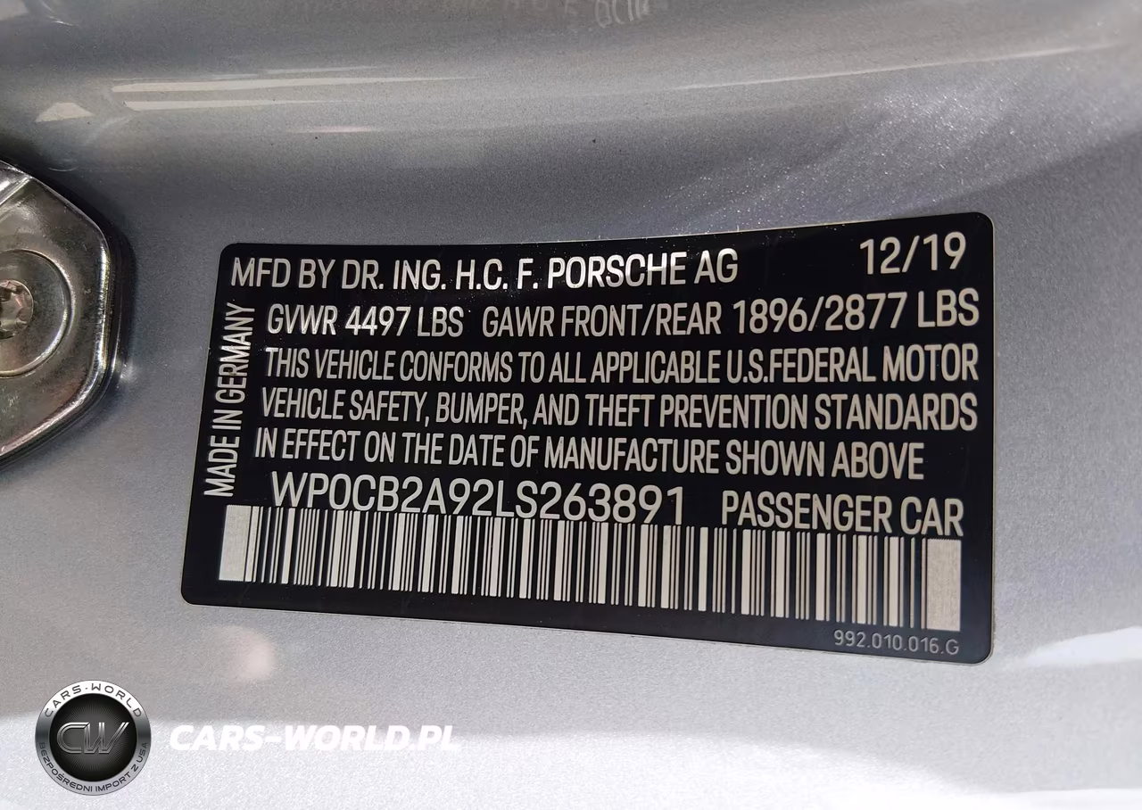 2020 Porsche 911 Carrera 4S Cabriolet-Carrera S Cabriolet VIN:WP0CB2A92LS263891 - 9