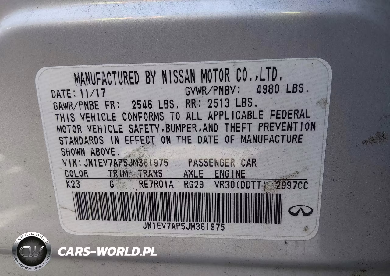 2018 Infiniti Q50 3.0T Luxe VIN:JN1EV7AP5JM361975 - 9