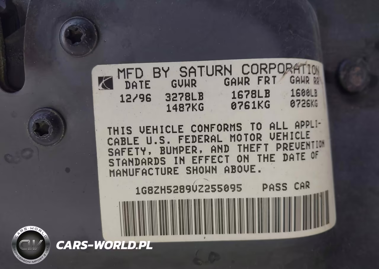1997 Saturn Sl Sl1 VIN:1G8ZH5289VZ255095 - 9